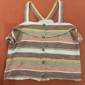 Madewell Texture & Thread Striped Tank Top